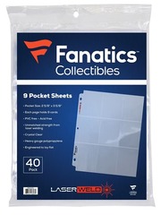 Fanatics Collectibles 9 Pocket Sheets - 40ct